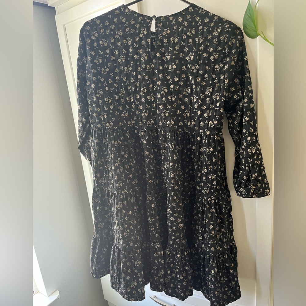 Zara Black Floral Dress
